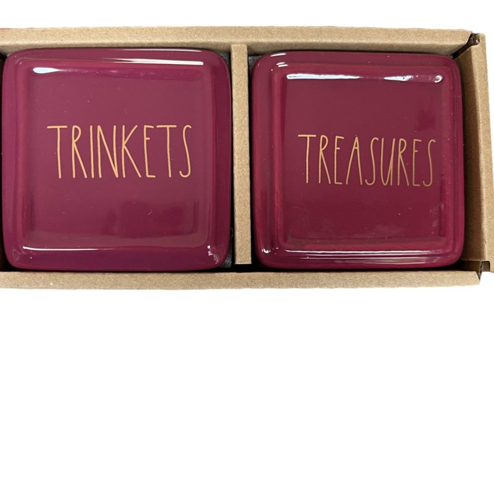 RAE DUNN jewelry or trinket ceramic holders NEW